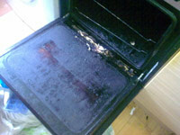 End of Tenancy Cleaning Services Oven (Before)